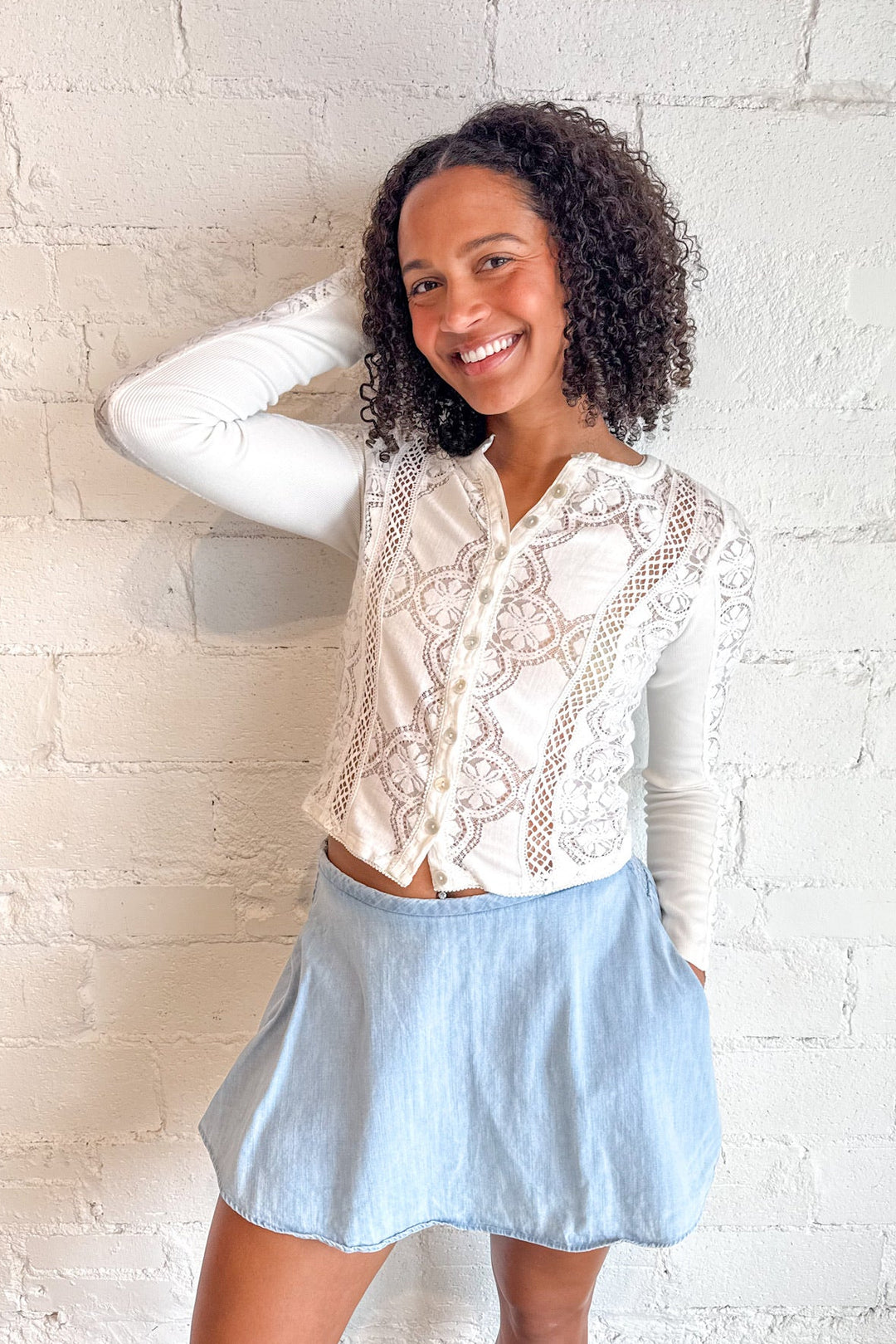 Free People Jae Knit Long Sleeve, Long Sleeve, Tops, Adeline Boutique, Dallas Boutique, Free People Tops