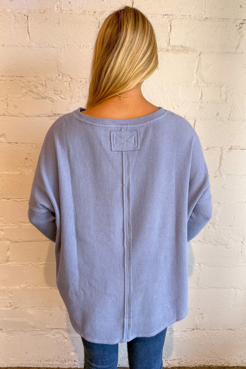 Free People Latte Blues Thermal, Long Sleeve Top, Tops, Fall Styles, Knit Top, Basic Tops, Adeline Boutique, Dallas Boutique