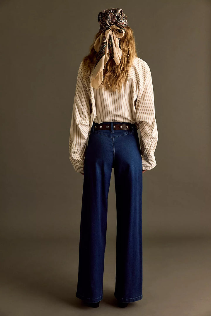 Free People Libre Wide Leg, Denim Jeans, Jeans, Adeline Boutique, Dallas Boutique, Bottoms, Free People Jeans