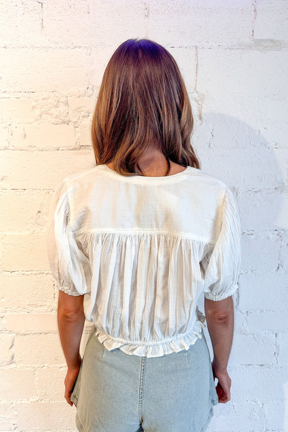 Free People Little Cloud Shirt, Top, Blouse, Adeline Boutique, Dallas Boutique, Boutique clothing, Spring & summer Tops