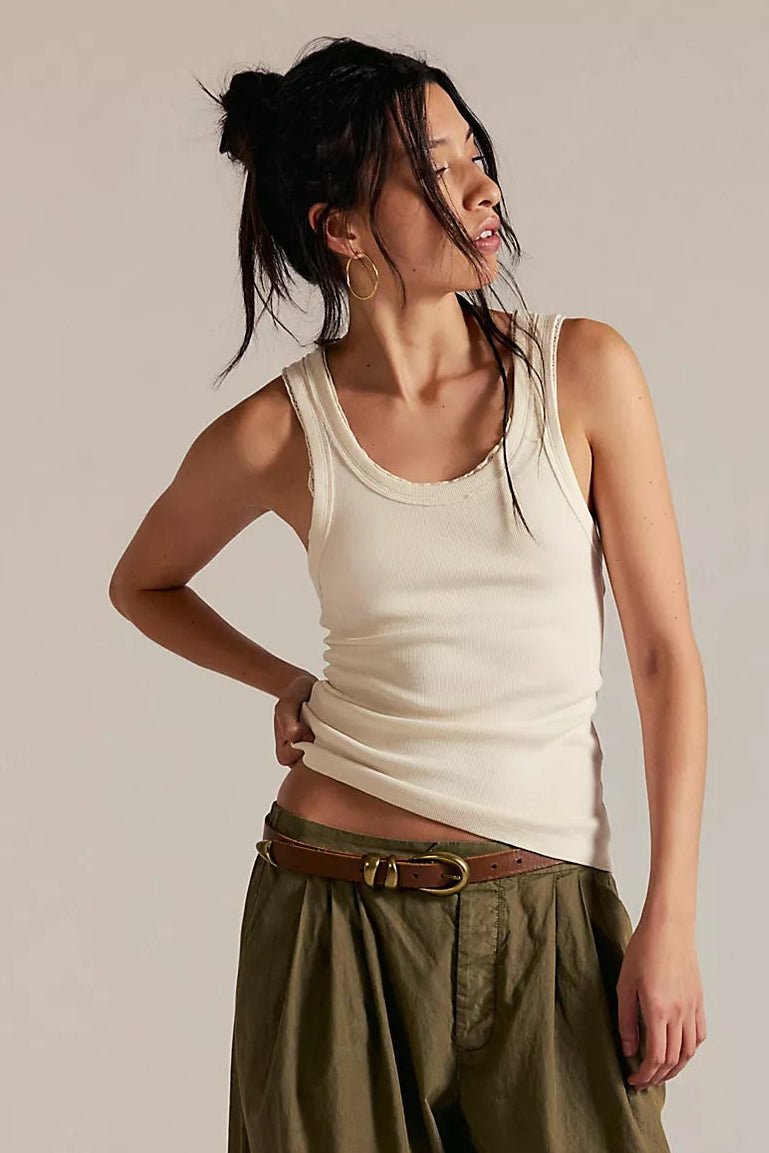 Free People Longer Days Tank, Free People Tank, Tank Top, Basic Top, Tops, Free People, Adeline Boutique, Dallas Boutique