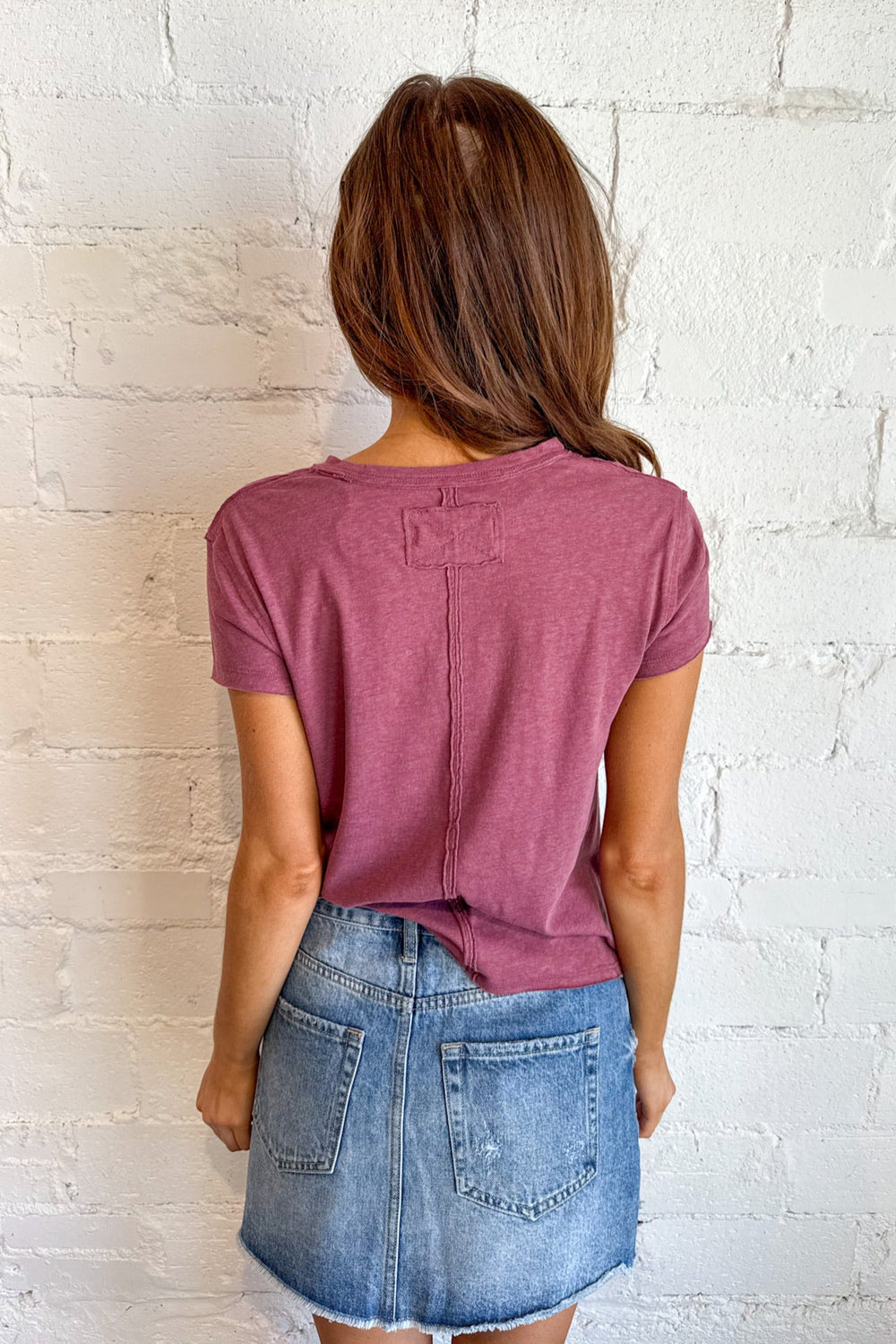 Free People Nova Tee, Basic Top, Tops, Adeline Boutique, Dallas Boutique, Tshirt