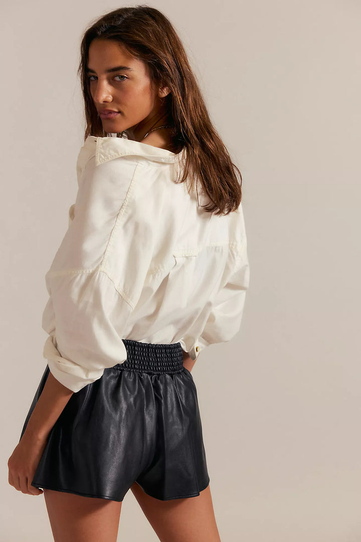 Free People Paradise Found Vegan Skort, Leather Skort, Bottoms, Game Day Styles, Adeline Boutique, Leather Skirt, Dallas Boutique