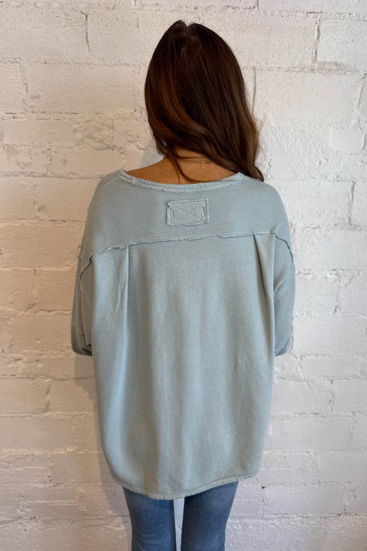 Free People Polar Fog Total Eclipse Tee, free People Tops, Long Sleeve Tops, Back to School Outfits, Adeline Boutique, Dallas Boutique