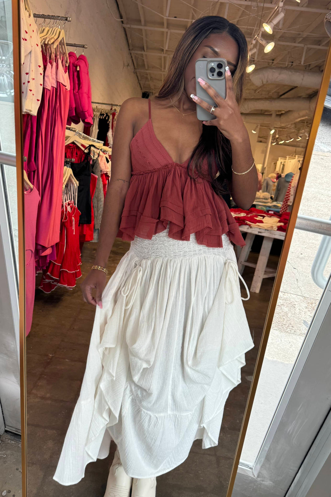 Free People Prairie Convertible Skirt & Dress, Spring Dresses, Maxi Skirt, Adeline Boutique, Sundress, Dallas Boutique