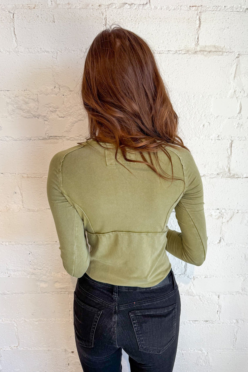 Free People Protagonist Tee Long Sleeve, Tops, Long Sleeve Top, Free People, Basic Top, Basics, Adeline Boutique, Dallas Boutique, women's Boutique, Fall Styles, Thanksgiving Styles