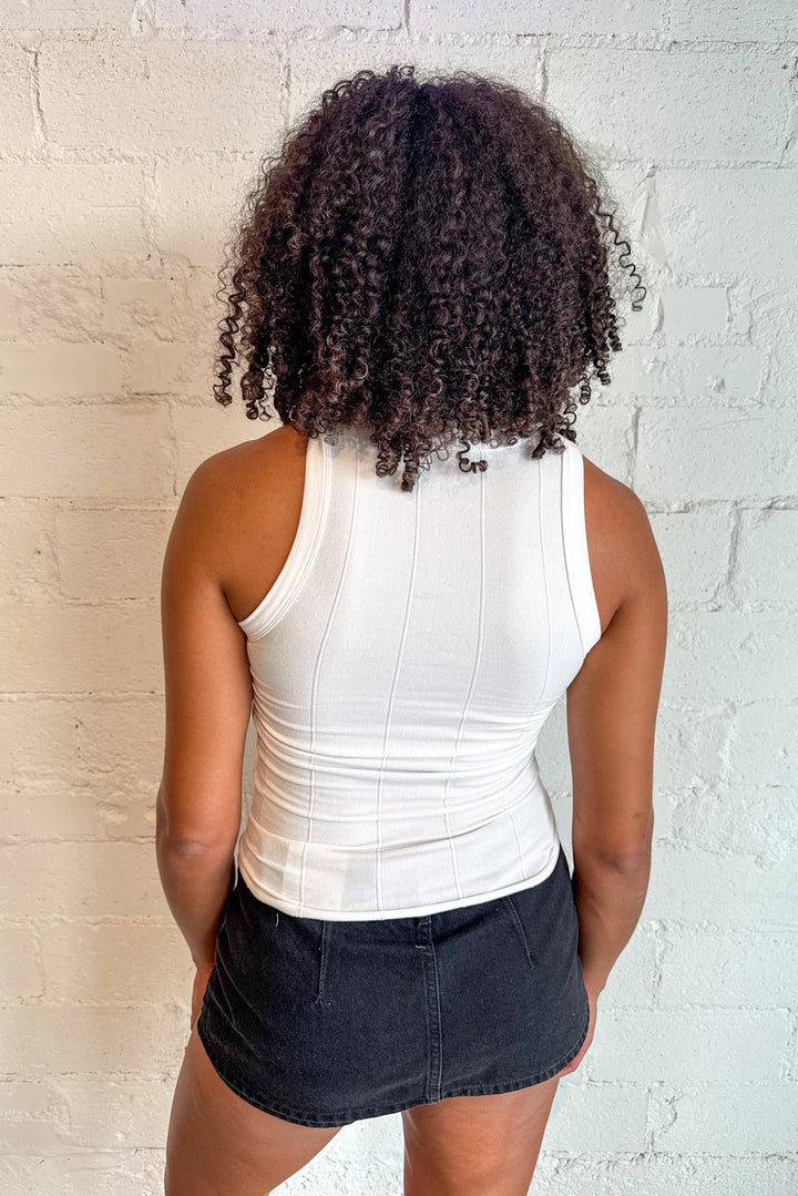 Free People So Soft Seamless Modal Top, White Tank, Tank Tops, Halter Tank Top, Basic Tops, Spring Styles, Vacation Tops, Adeline Boutique, Dallas Boutique, Women's Clothing Boutique, Free People Tops