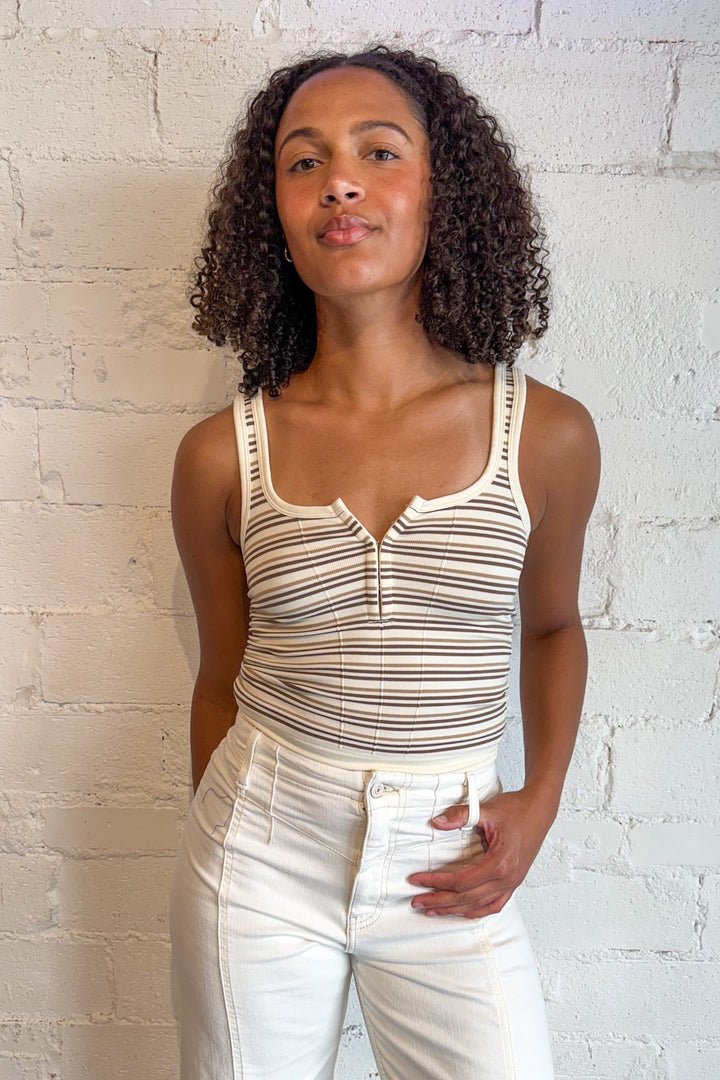 Free People Striped Simply Soft Cami, Tank Tops, Basic Tops, Free People Tops, Adeline Boutique, Dallas Boutique, Women's Clothing Boutique, Spring and Summer Tops