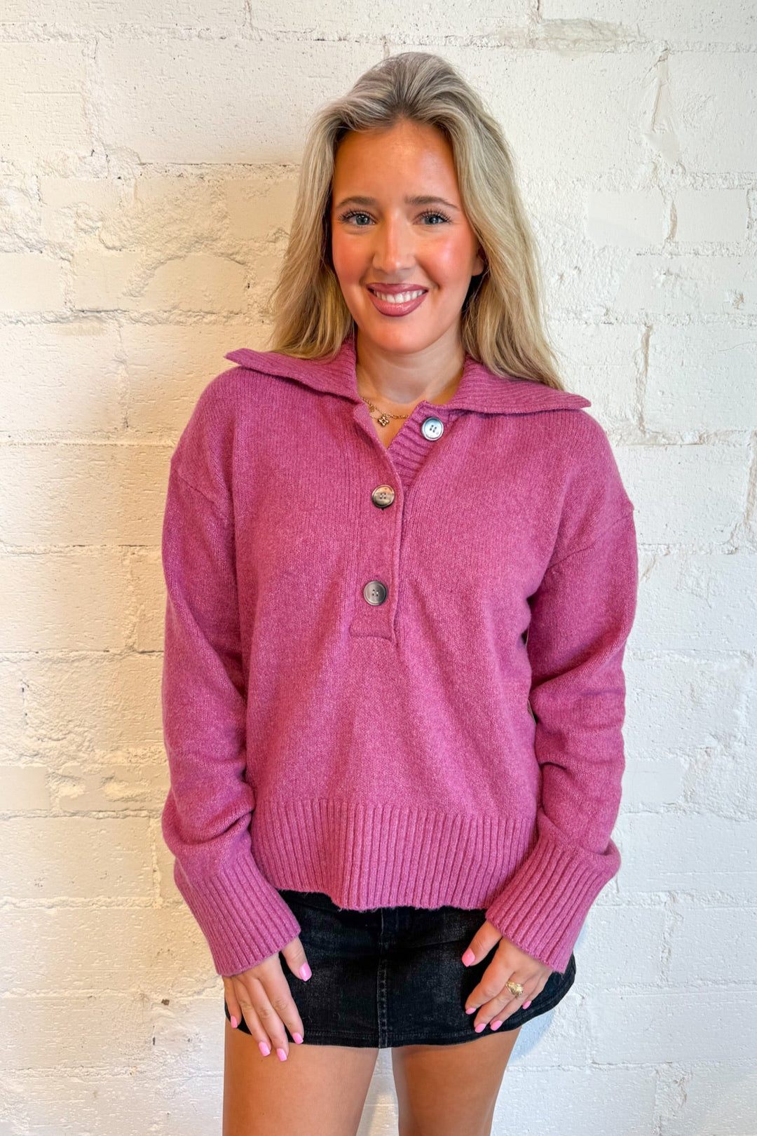 Free People Trading Up Polo Sweater, Sweaters Adeline Boutique, Dallas Boutique, Knit Sweater, Fall Styles