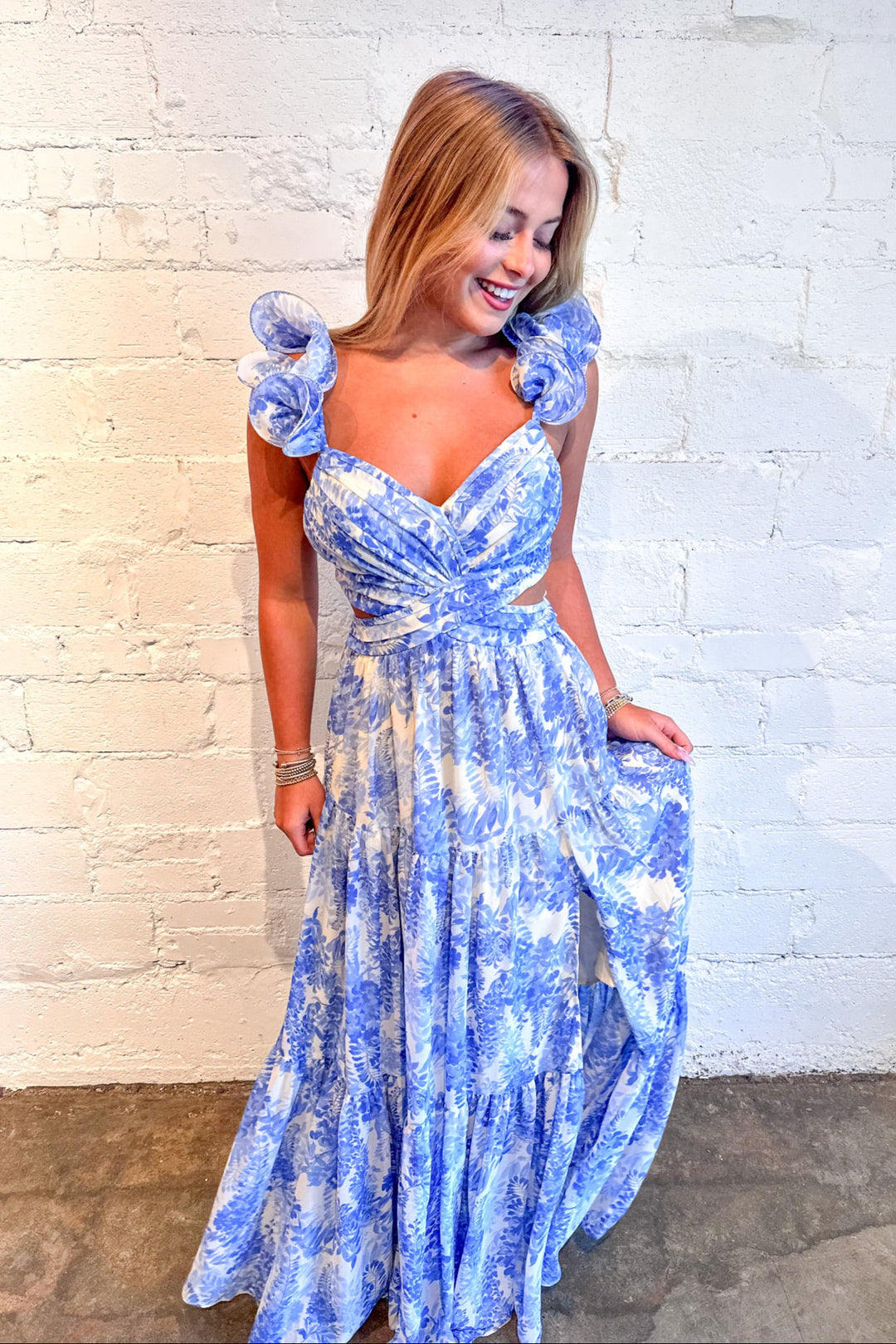 Fritillaria Floral Maxi Dress, Maxi Dress, Adeline Boutique, Dallas Boutique, Wedding Guest Dress, Spring and Summer Dresses