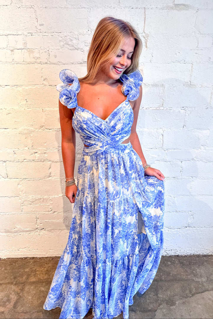 Fritillaria Floral Maxi Dress, Maxi Dress, Adeline Boutique, Dallas Boutique, Wedding Guest Dress, Spring and Summer Dresses