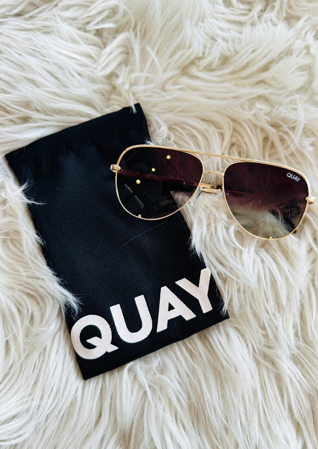 Quay High Key Polarized Mini Gold Fade Sunglasses, Miscellaneous, Quay Australia, Adeline, dallas boutique, dallas texas, texas boutique, women's boutique dallas, adeline boutique, dallas boutique, trendy boutique, affordable boutique