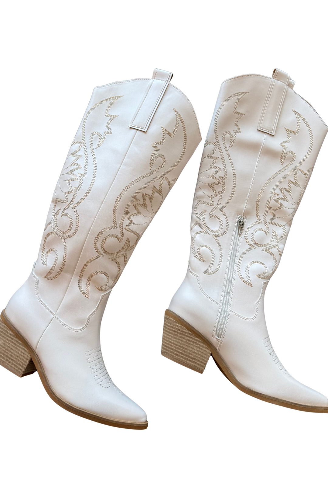 white cowboy boot, cowboy boot 