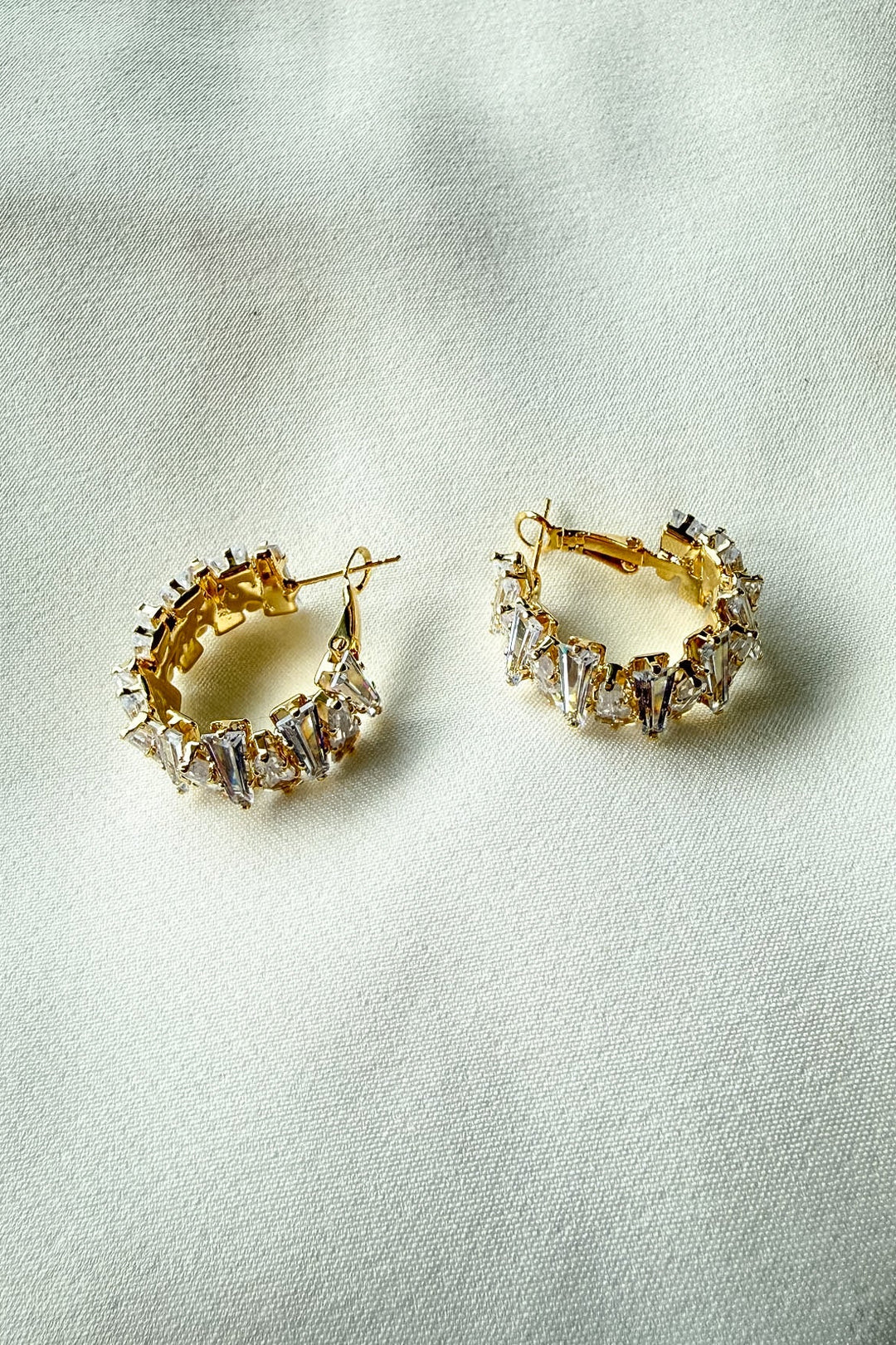 Glitz Hoop Earrings, Hoop Earrings, Diamond Earrings, Adeline Boutique, Dallas Boutique, Jewelry, Boutique Jewelry