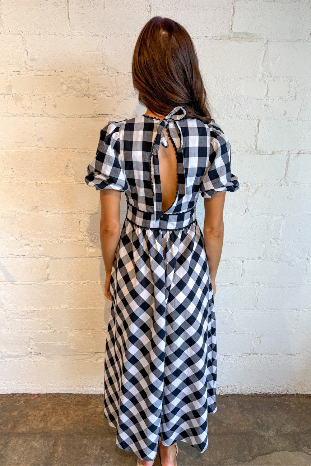 Go Sports Gingham Midi Dress, Maxi Dress, Game Day Dresses, Plaid Dress, Adeline Boutique, Dallas Boutique, Women's Boutique Clothing