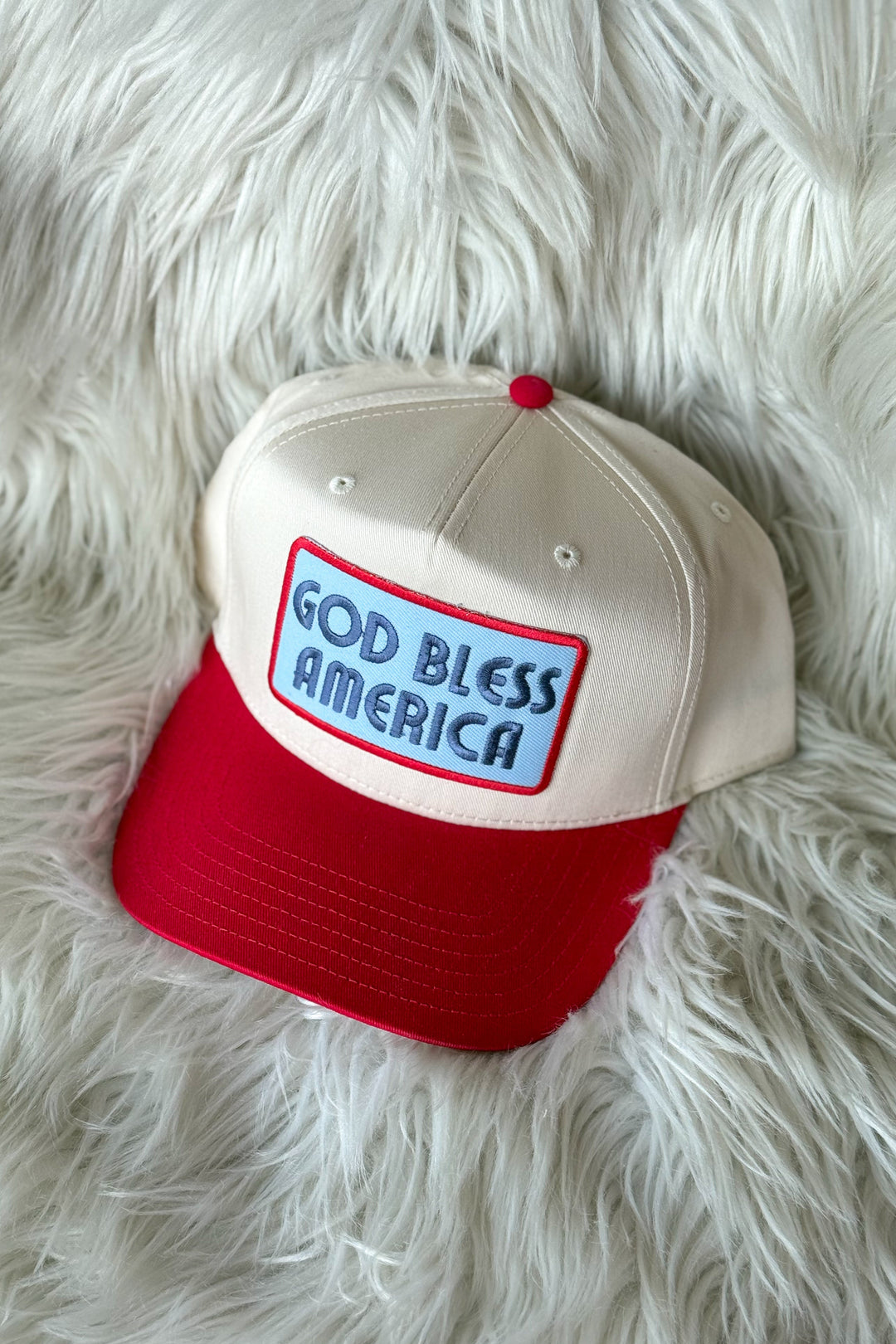 God Bless America Hat, Adeline Boutique, Dallas Boutique, Hat, Trucker Hat, Accessories, 4th of July