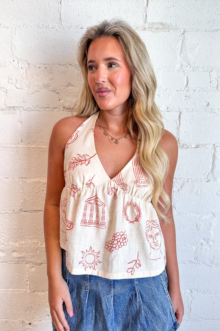 Goddess Mode Halter Top, Halter Top, Adeline Boutique, Dallas Boutique, Spring and Summer Tops 