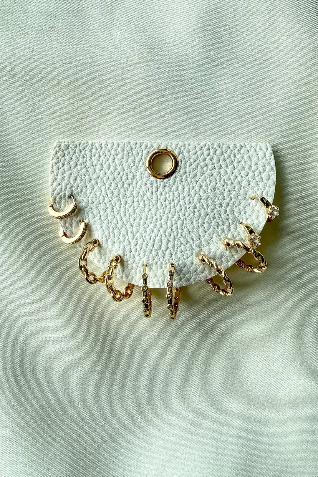 Gold and CZ Hoop Set, Earring Hoop Set, Earrings, Adeline Boutique, Dallas Boutique, Jewelry, Accessories 