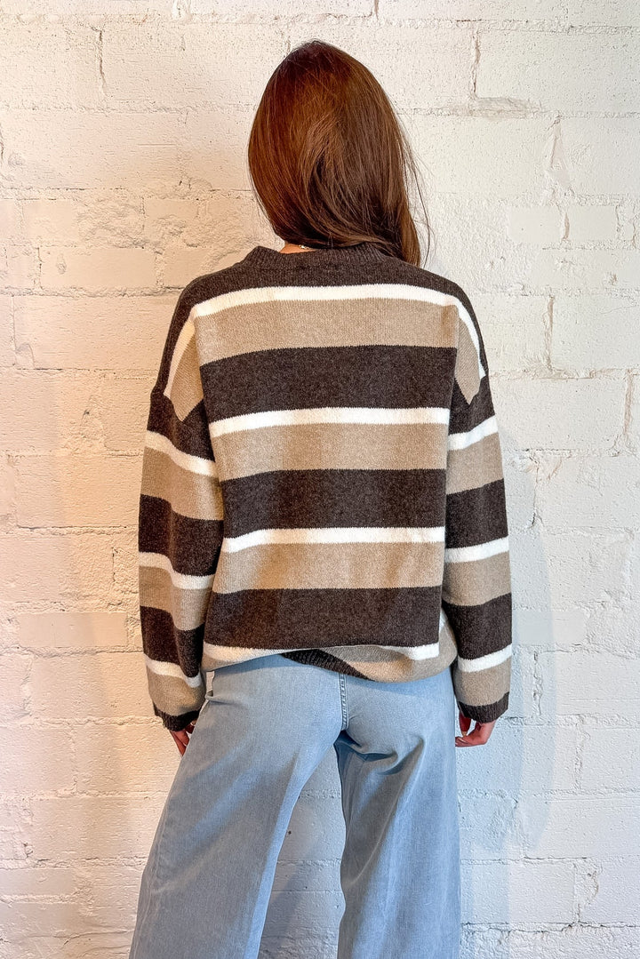 Blue stripe sweater, stripe sweater, dallas boutique, boutique sweater, cute sweater, blue sweater 