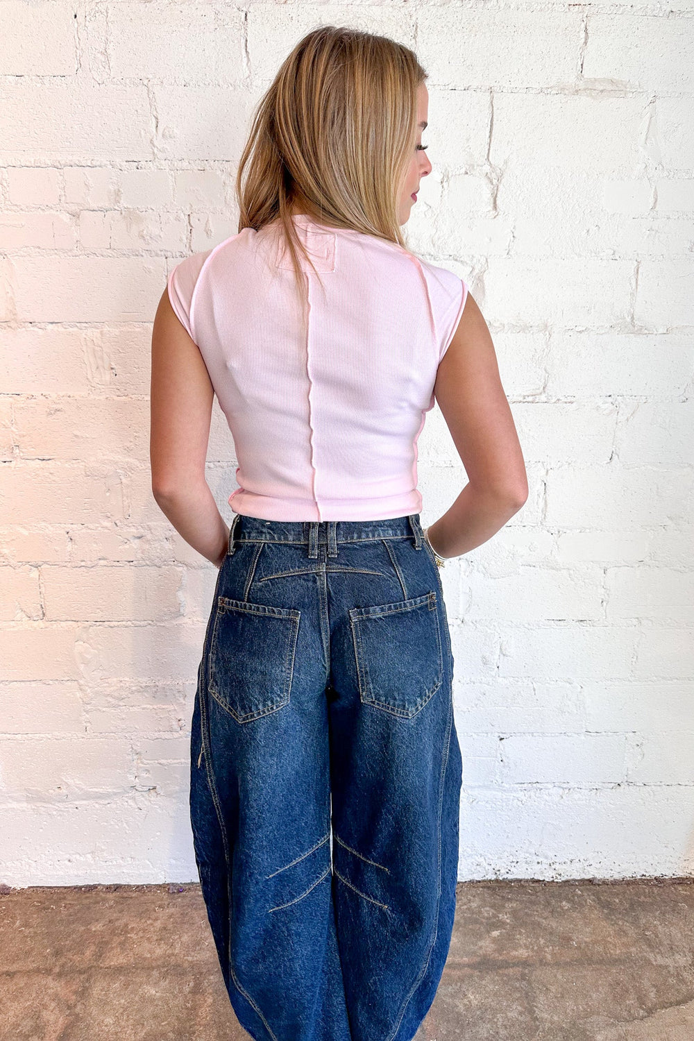 Good Luck Mid Rise Barrel Jean, Barrel Jeans, Jeans, Bottoms, Denim, Adeline Boutique 
