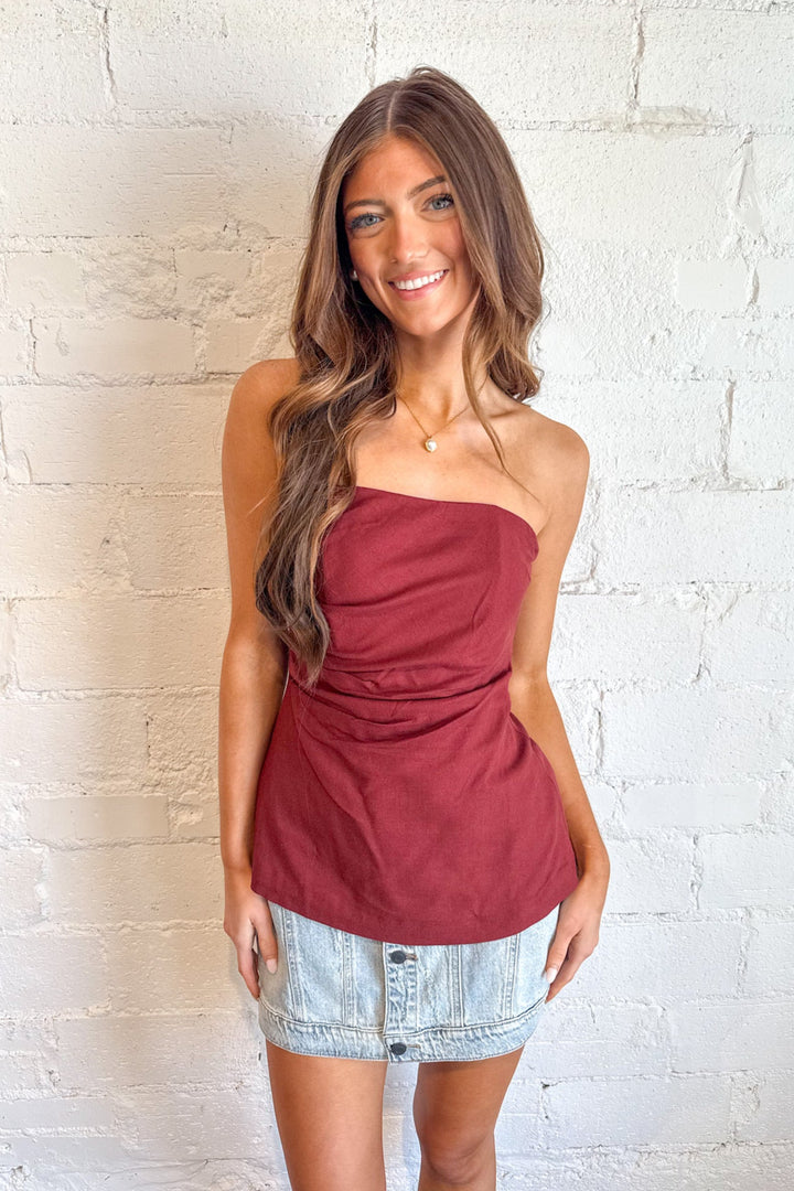 Gordon Top, Tube Top, Adeline Boutique, Dallas Boutique, Gam Day Outfit, Tops