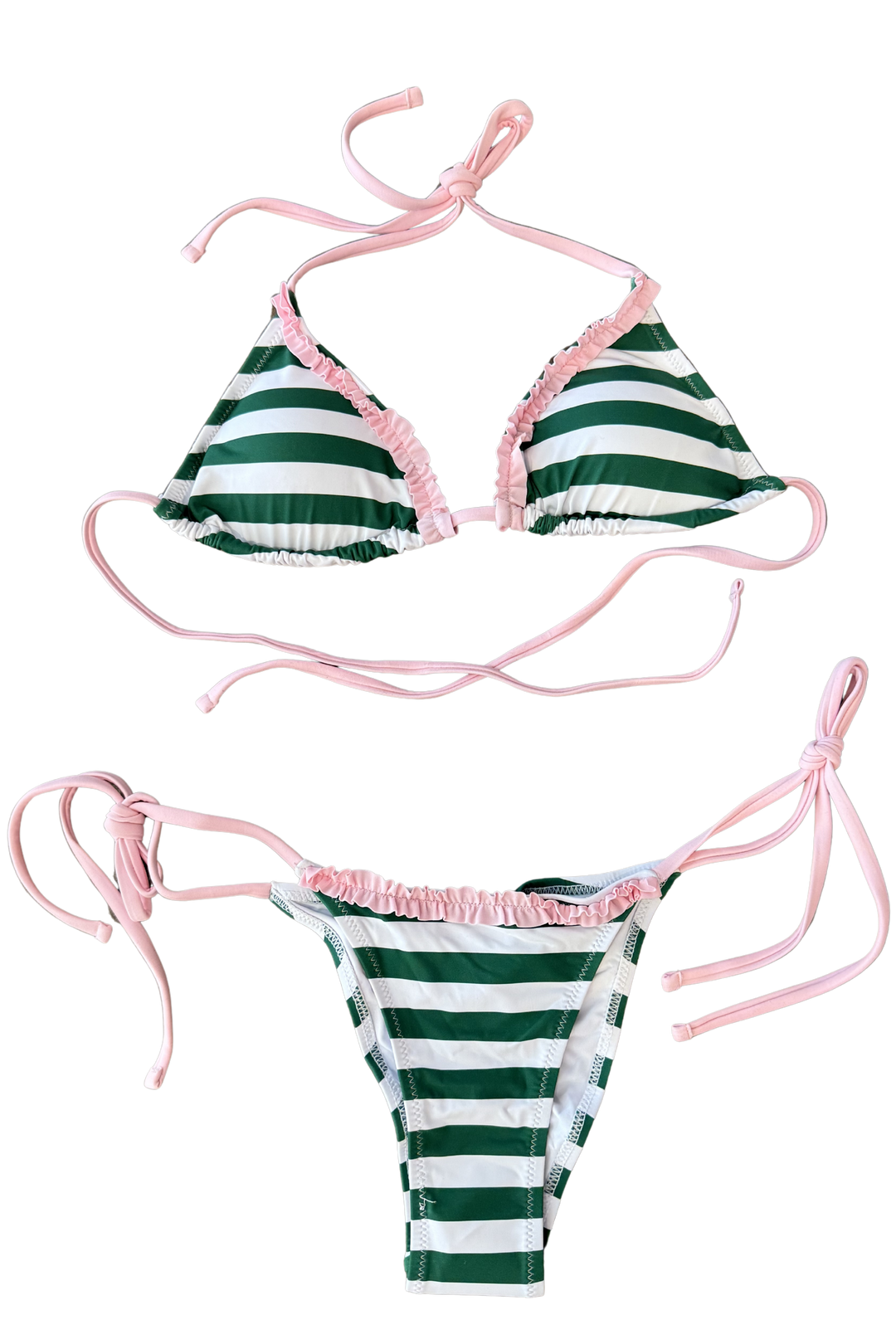Green Stripe Bikini Bottoms, adeline boutique, dallas boutique, boutique