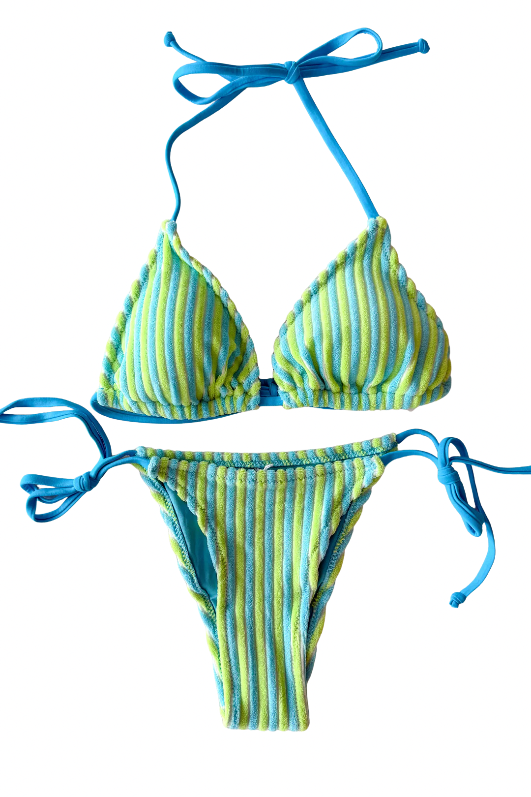 green and blue stripe swimsuit, green and blue swimsuit, dallas boutique, swimsuit, bikinis