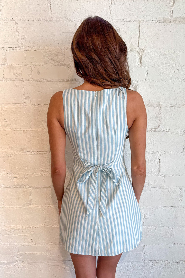 Hampton Living Dress, Striped Dress, Spring and Summer Dresses, Boutique Dresses, Brunch Dress, Adeline Boutique, Dallas Boutique