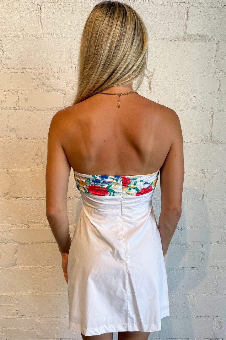 Haylie Strapless Mini Dress Back, adeline boutique, dallas boutique, boutique