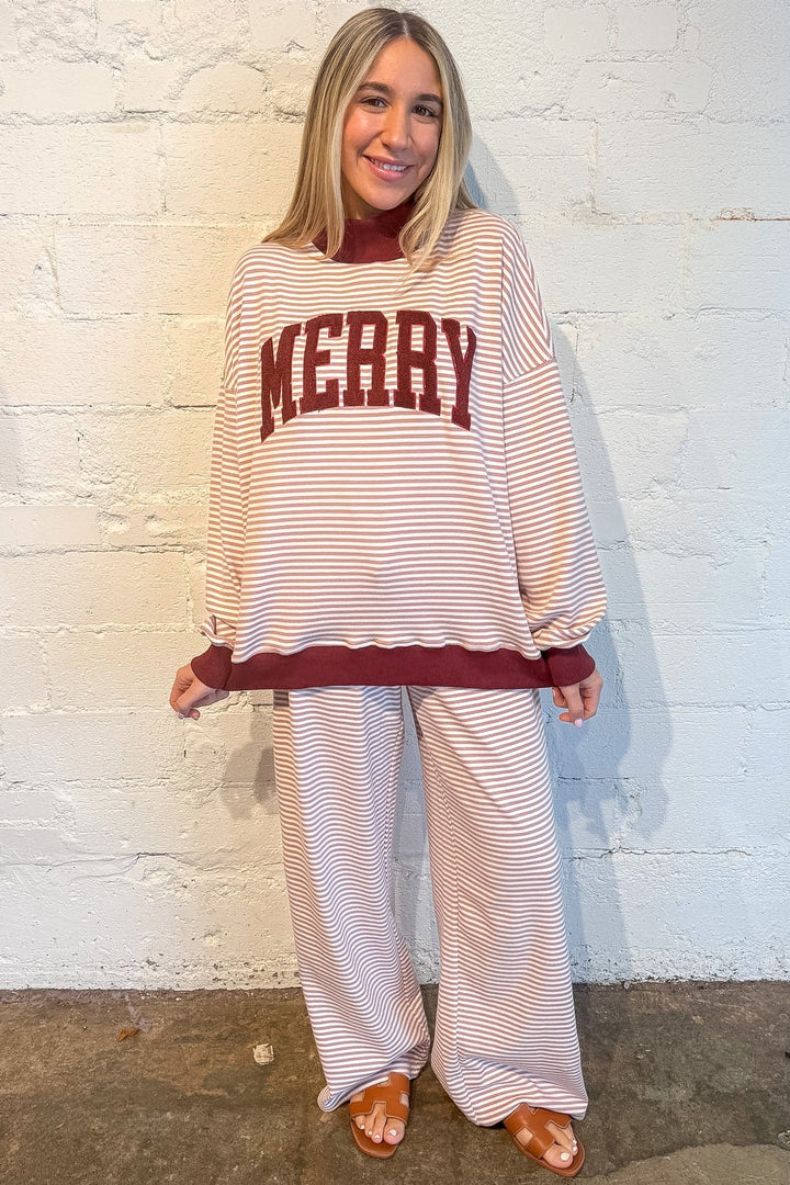 Striped Pants, Lounge Pants, Holiday Cheer Lounge Pants