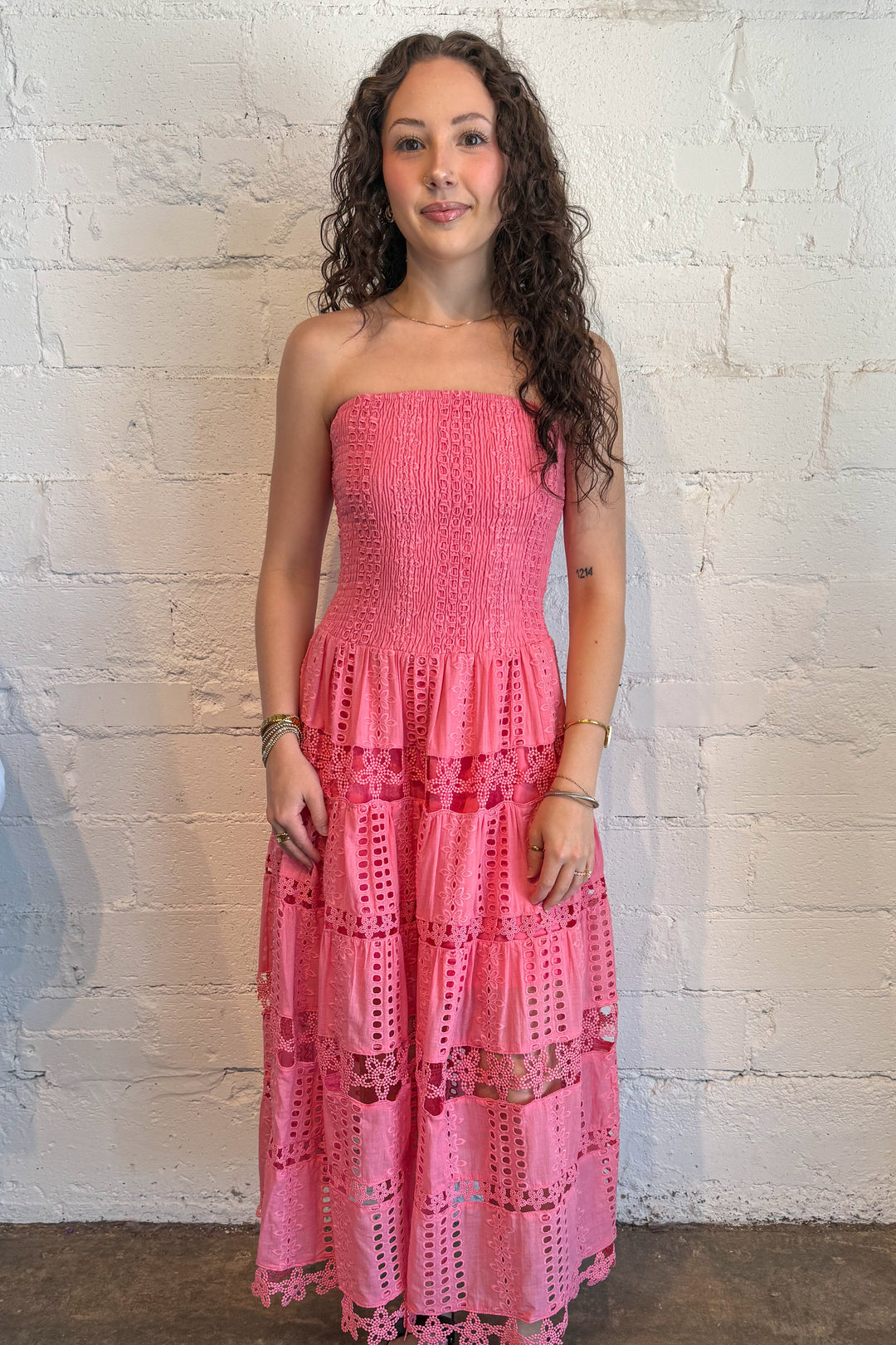 clementina eyelet maxi dress *NWT* ANTHROPOLOGIE Petite 'Clementina Eyelet Maxi Dress' (Cotton)