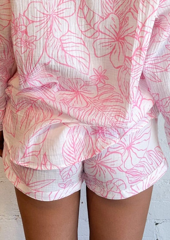 Tropicana Dream Shorts, Shorts, Vintage Havana, Adeline, dallas boutique, dallas texas, texas boutique, women's boutique dallas, adeline boutique, dallas boutique, trendy boutique, affordable boutique