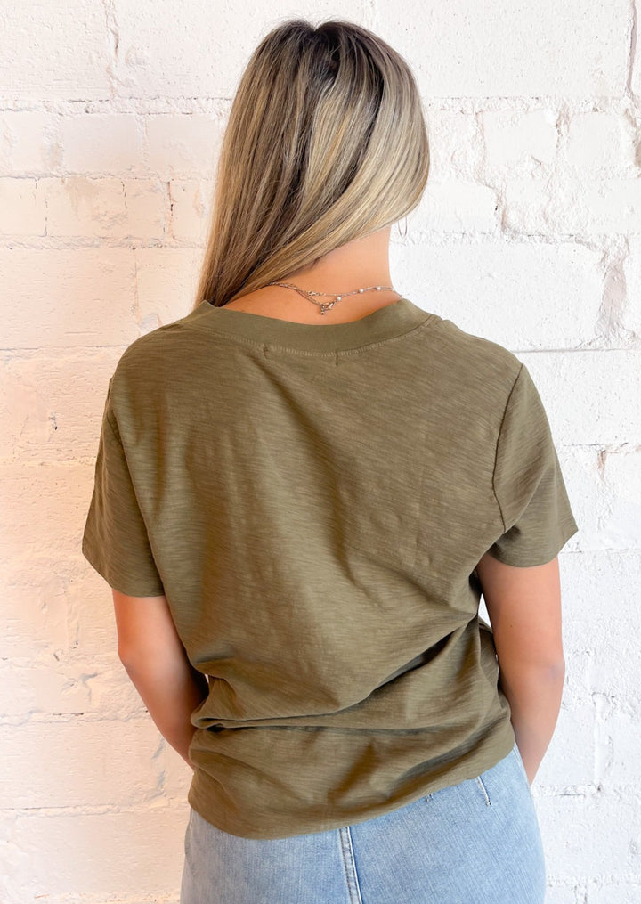 Plata Notched Tee, Tops, Adeline, Adeline, dallas boutique, dallas texas, texas boutique, women's boutique dallas, adeline boutique, dallas boutique, trendy boutique, affordable boutique