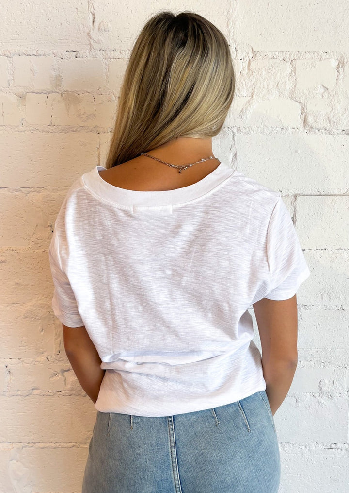 Plata Notched Tee, Tops, Adeline, Adeline, dallas boutique, dallas texas, texas boutique, women's boutique dallas, adeline boutique, dallas boutique, trendy boutique, affordable boutique