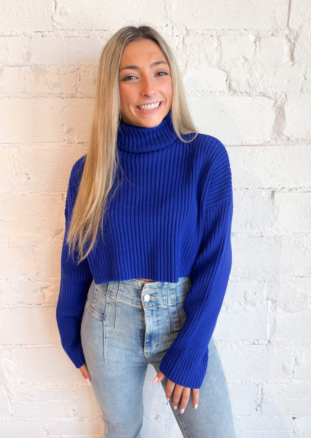 Toasty Babe Turtleneck Crop Sweater, Tops, Adeline, Adeline, dallas boutique, dallas texas, texas boutique, women's boutique dallas, adeline boutique, dallas boutique, trendy boutique, affordable boutique