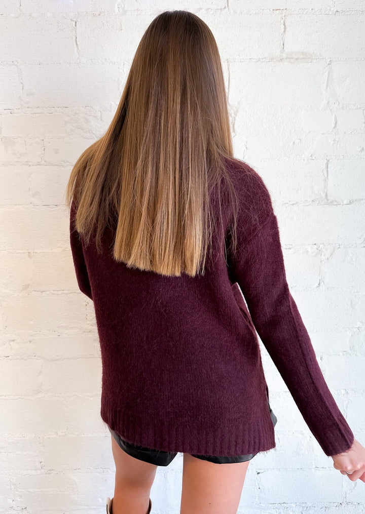 Frosted Cranberry Sweater, Tops, Adeline, Adeline, dallas boutique, dallas texas, texas boutique, women's boutique dallas, adeline boutique, dallas boutique, trendy boutique, affordable boutique