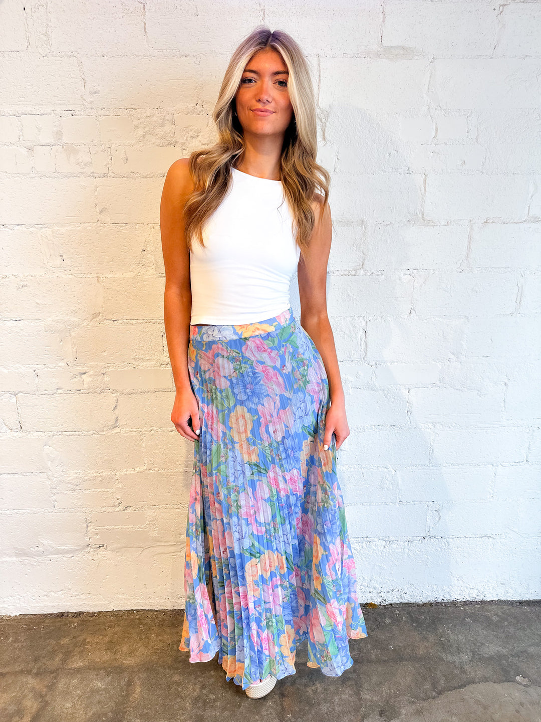 Spring Showers Maxi Skirt, Skirts, Olivaceous, Adeline, dallas boutique, dallas texas, texas boutique, women's boutique dallas, adeline boutique, dallas boutique, trendy boutique, affordable boutique