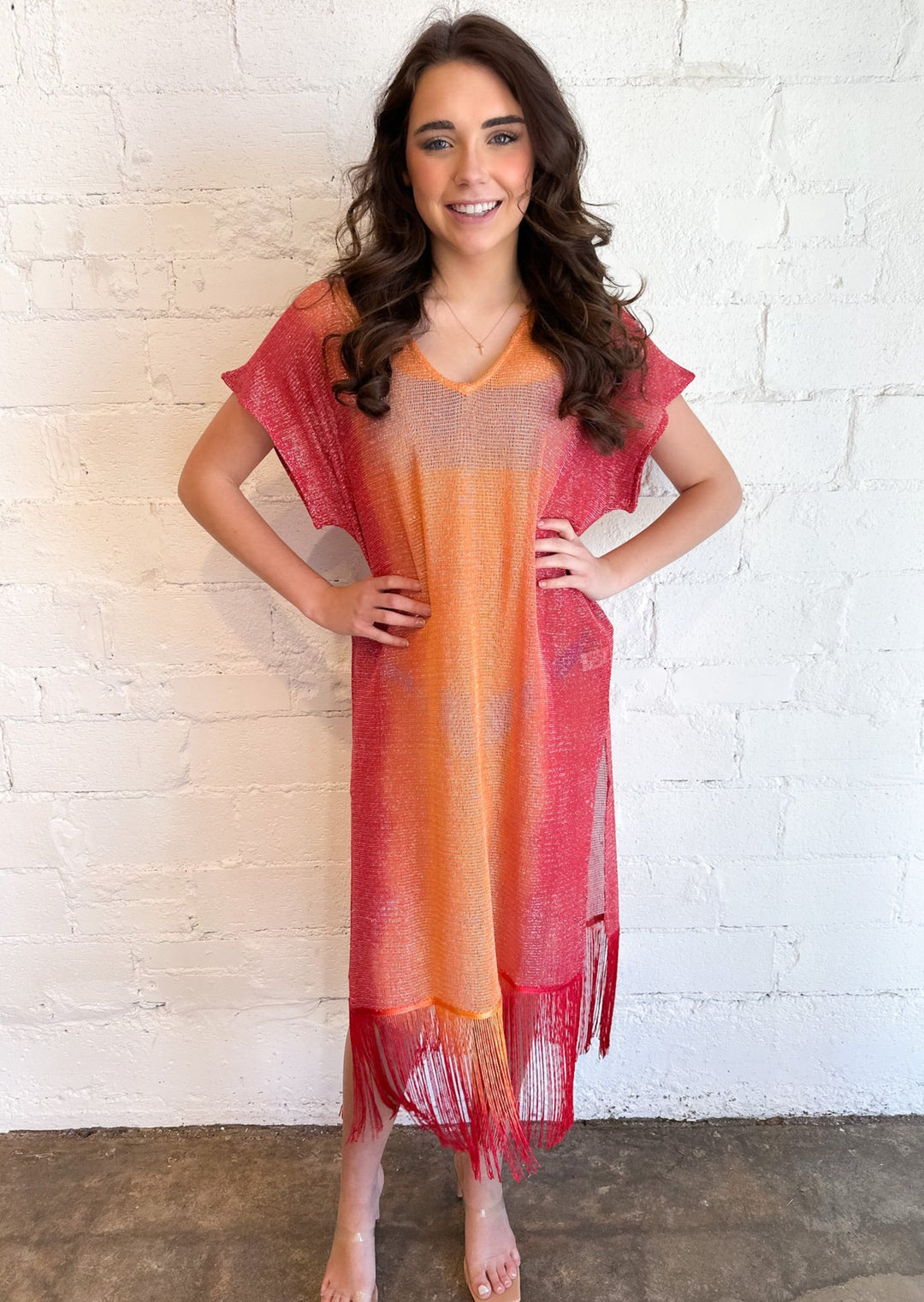 Sunset Shimmer Cover Up, Dresses, Vintage Havana, Adeline, dallas boutique, dallas texas, texas boutique, women's boutique dallas, adeline boutique, dallas boutique, trendy boutique, affordable boutique