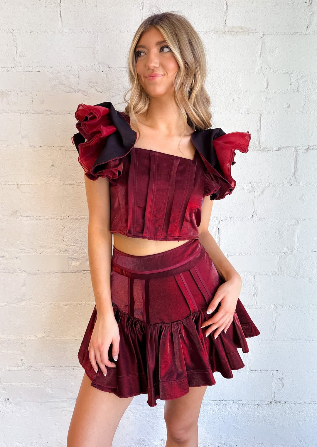 Hailey Cognac Skirt, Skirts, Adeline, Adeline, dallas boutique, dallas texas, texas boutique, women's boutique dallas, adeline boutique, dallas boutique, trendy boutique, affordable boutique