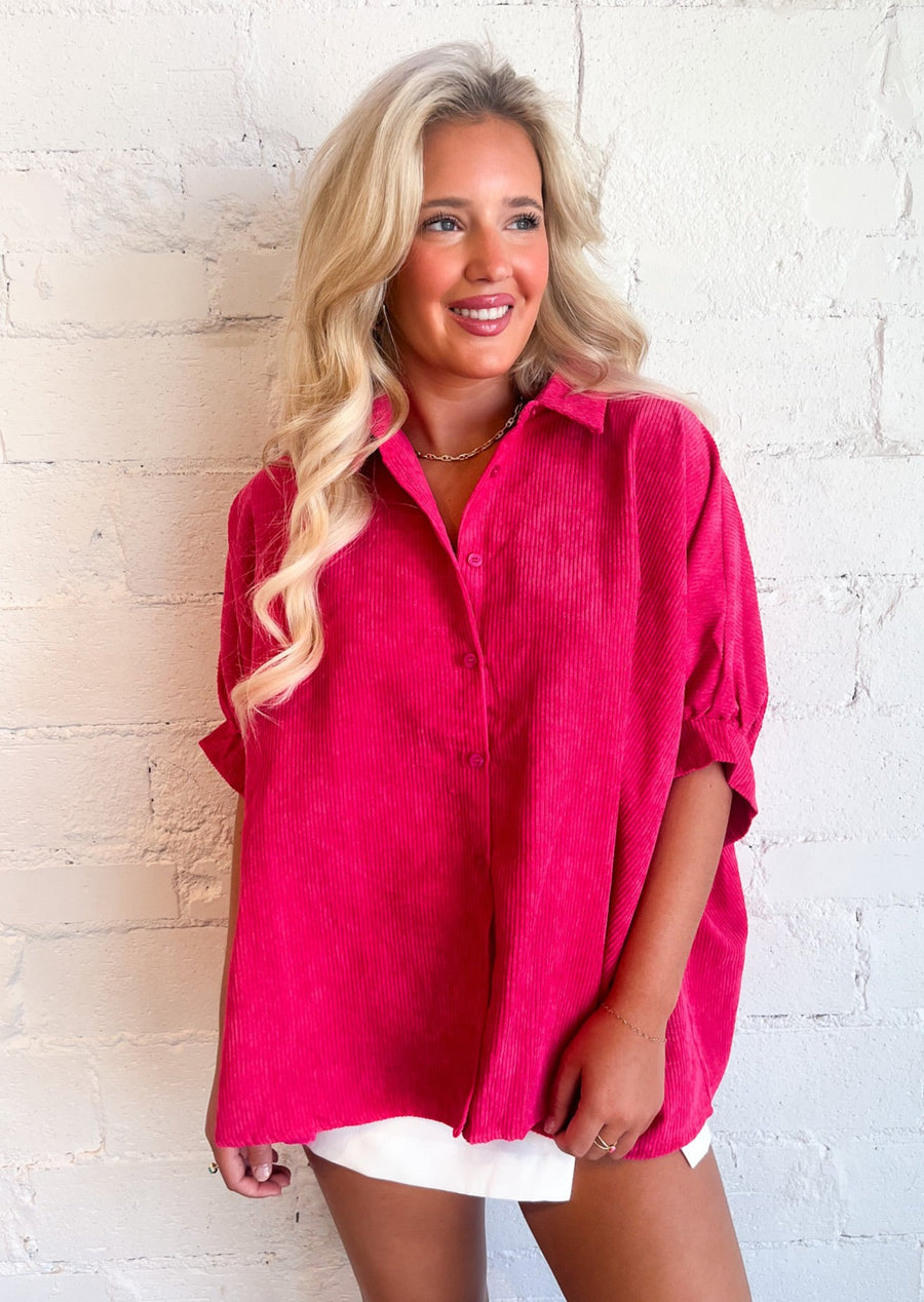 Cord Cutie Button Up, Tops, Adeline, Adeline, dallas boutique, dallas texas, texas boutique, women's boutique dallas, adeline boutique, dallas boutique, trendy boutique, affordable boutique
