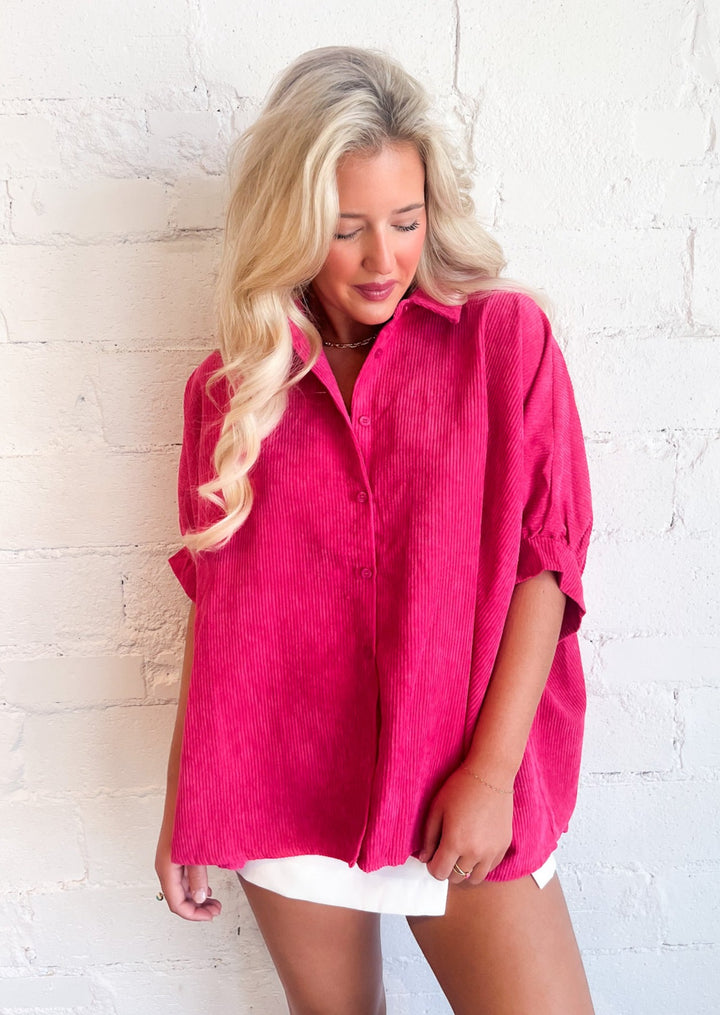 Cord Cutie Button Up, Tops, Adeline, Adeline, dallas boutique, dallas texas, texas boutique, women's boutique dallas, adeline boutique, dallas boutique, trendy boutique, affordable boutique