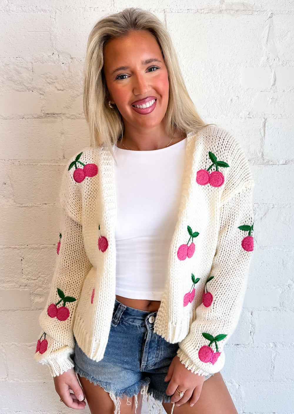 Cherry Picked Cardigan, Tops, Adeline, Adeline, dallas boutique, dallas texas, texas boutique, women's boutique dallas, adeline boutique, dallas boutique, trendy boutique, affordable boutique