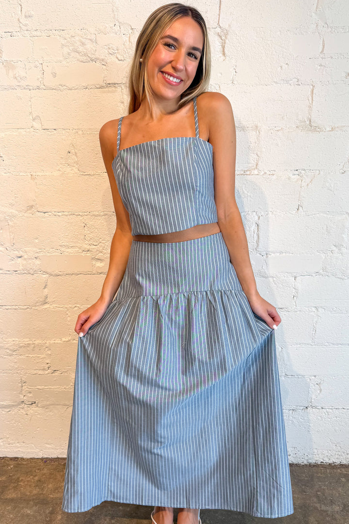 Sally Striped Maxi Skirt