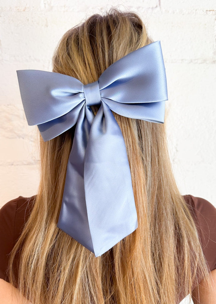 The Perfect Long Satin Hair Bow Barrette, misc, Adeline, Adeline, dallas boutique, dallas texas, texas boutique, women's boutique dallas, adeline boutique, dallas boutique, trendy boutique, affordable boutique