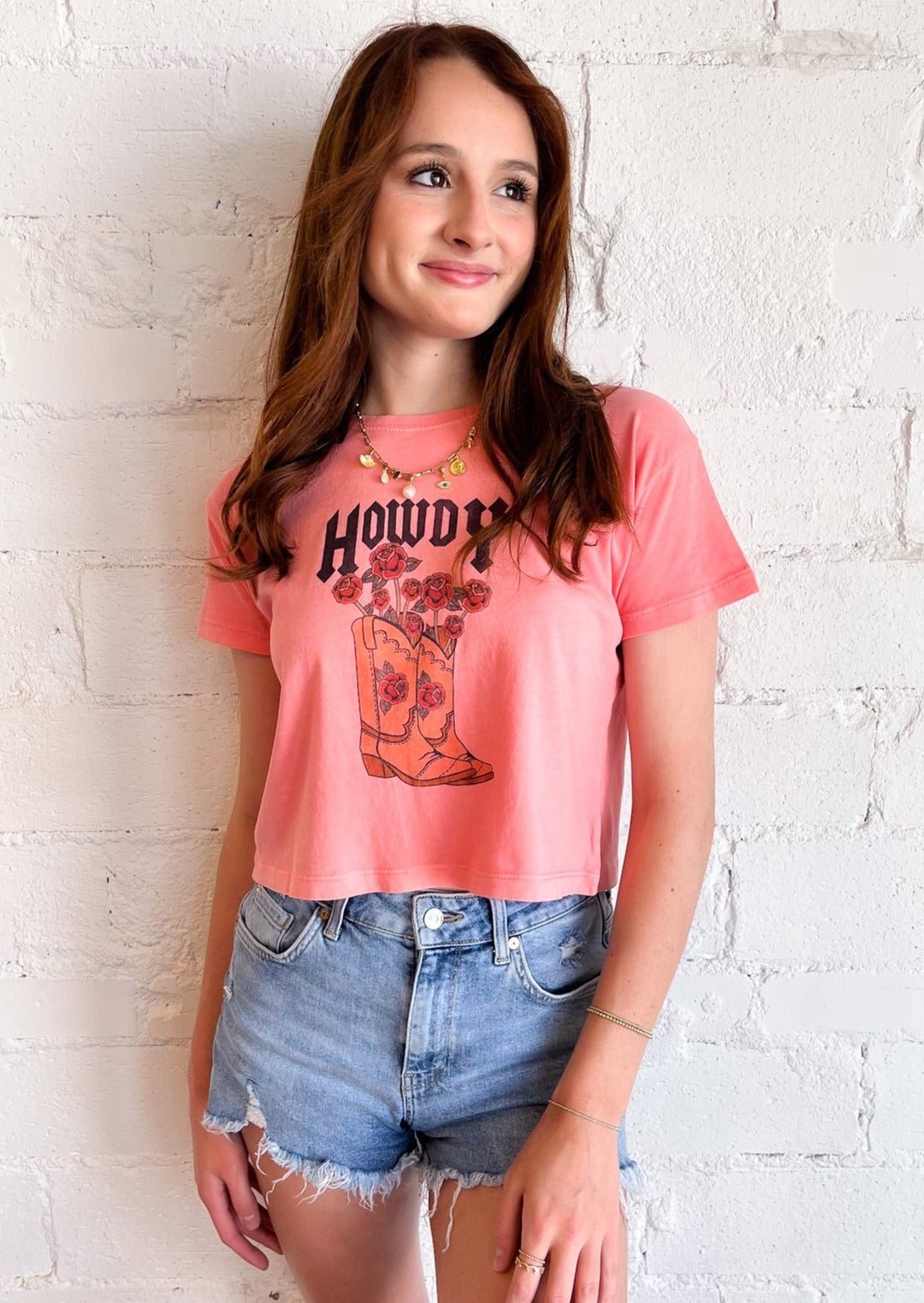 Howdy Graphic Crop, Tops, Adeline, Adeline, dallas boutique, dallas texas, texas boutique, women's boutique dallas, adeline boutique, dallas boutique, trendy boutique, affordable boutique