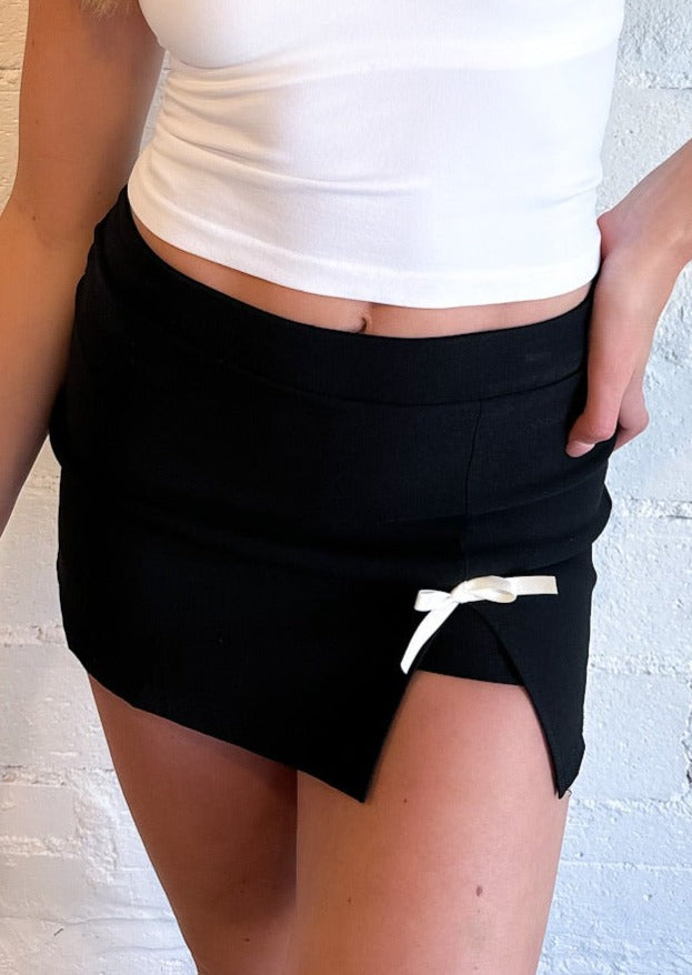 Tiny Bow Skort, Skirts, Adeline, Adeline, dallas boutique, dallas texas, texas boutique, women's boutique dallas, adeline boutique, dallas boutique, trendy boutique, affordable boutique