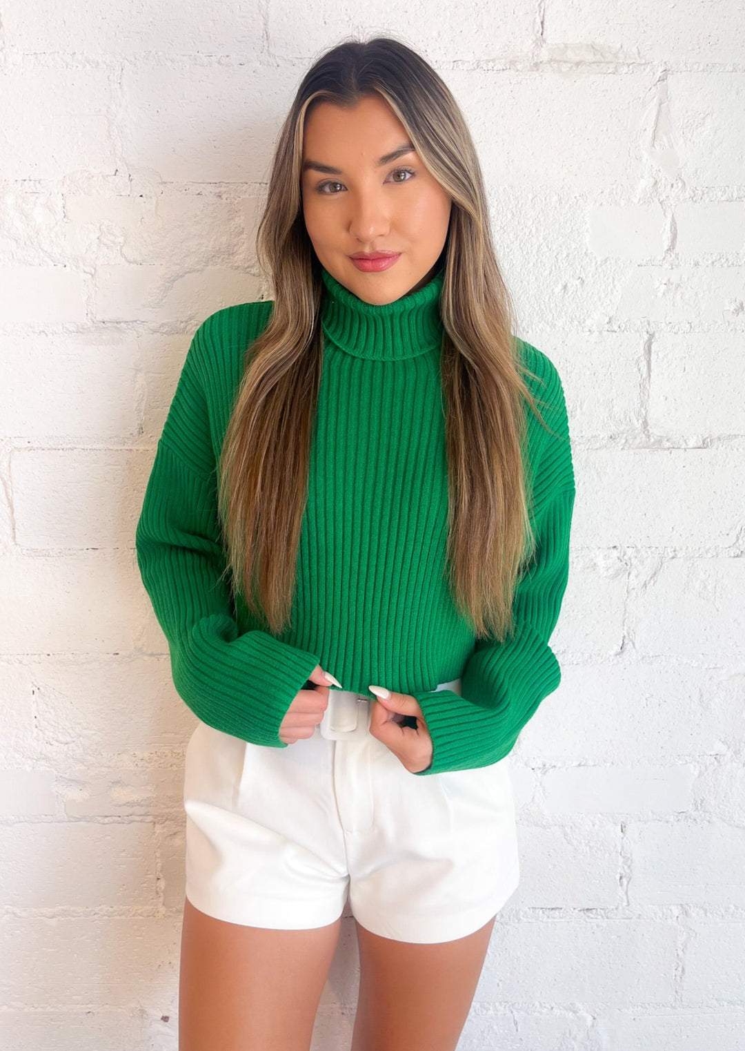 Toasty Babe Turtleneck Crop Sweater, Tops, Adeline, Adeline, dallas boutique, dallas texas, texas boutique, women's boutique dallas, adeline boutique, dallas boutique, trendy boutique, affordable boutique