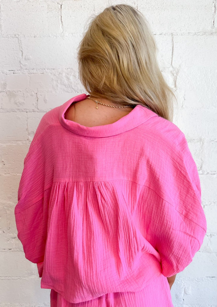 By The Pool Gauze Top, Tops, Adeline, Adeline, dallas boutique, dallas texas, texas boutique, women's boutique dallas, adeline boutique, dallas boutique, trendy boutique, affordable boutique