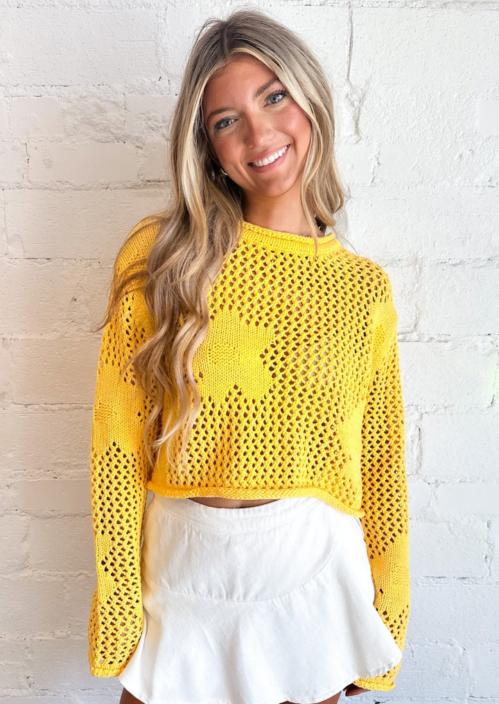 Blossom Knit Sweater, Tops, Adeline, Adeline, dallas boutique, dallas texas, texas boutique, women's boutique dallas, adeline boutique, dallas boutique, trendy boutique, affordable boutique