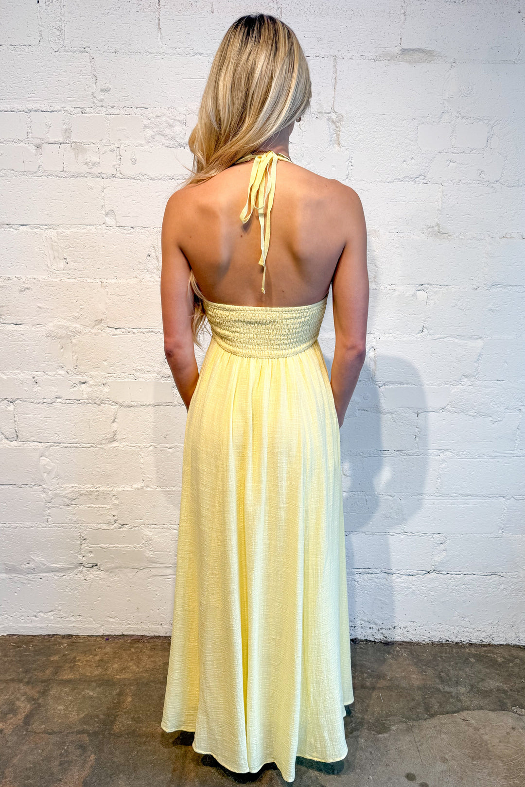 Solene Halter Maxi Dress Solene Halter Maxi Dress